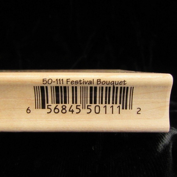 Stampa Rosa Bouquet Flowers In Vase Rubber Stamp - Picture 6 of 7